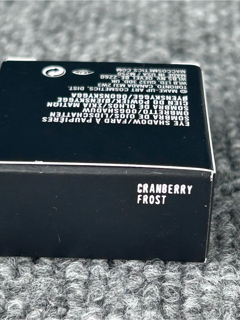 MAC Eye Shadow Powder ~ Full size .05oz Single in CRANBERRY Frost ~ New in Box